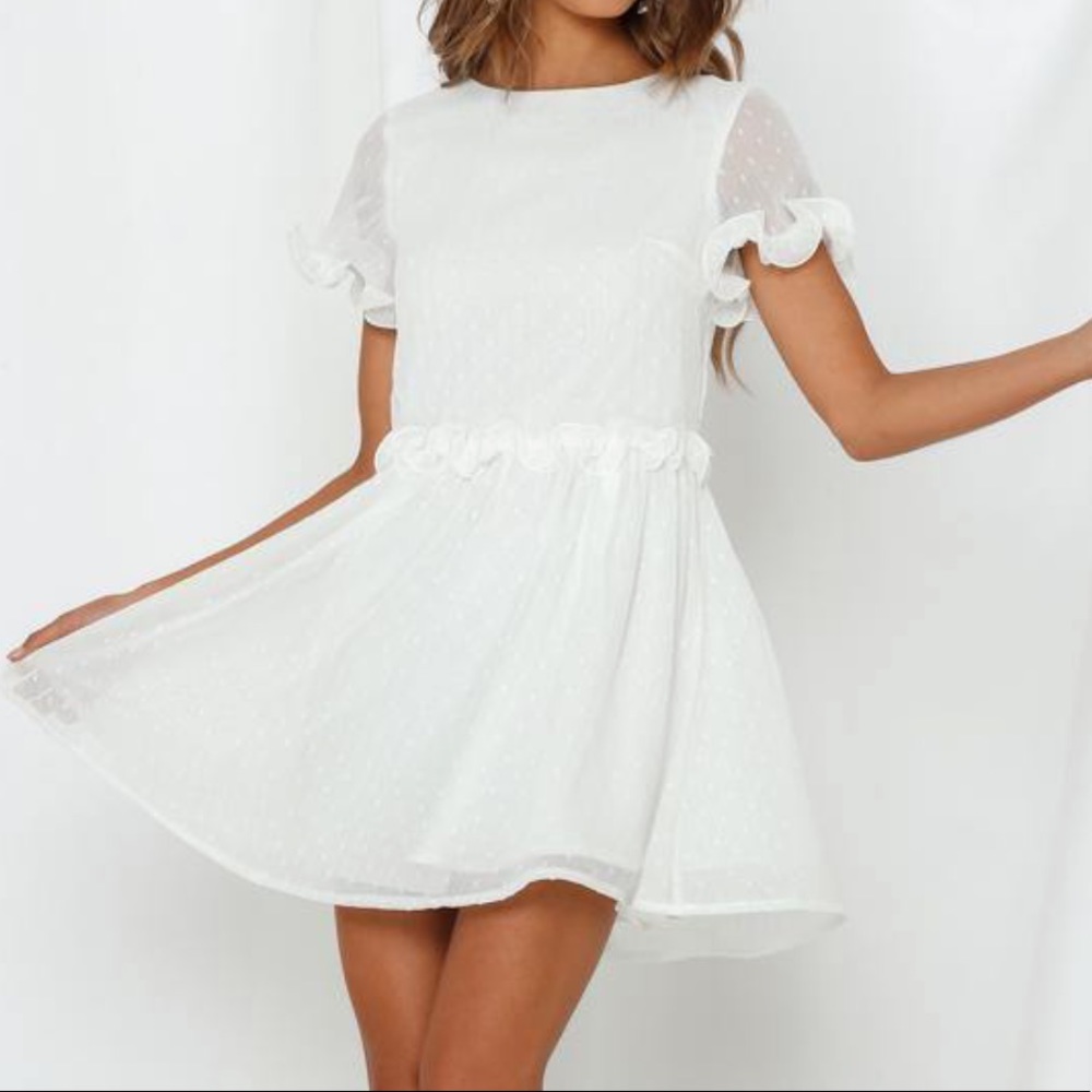 White dress. HELLO MOLLY: DOLLY DAYS DRESS WHITE